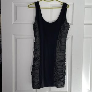 NWT MinKPink Sleeveless Dress Black/Silver Sz M